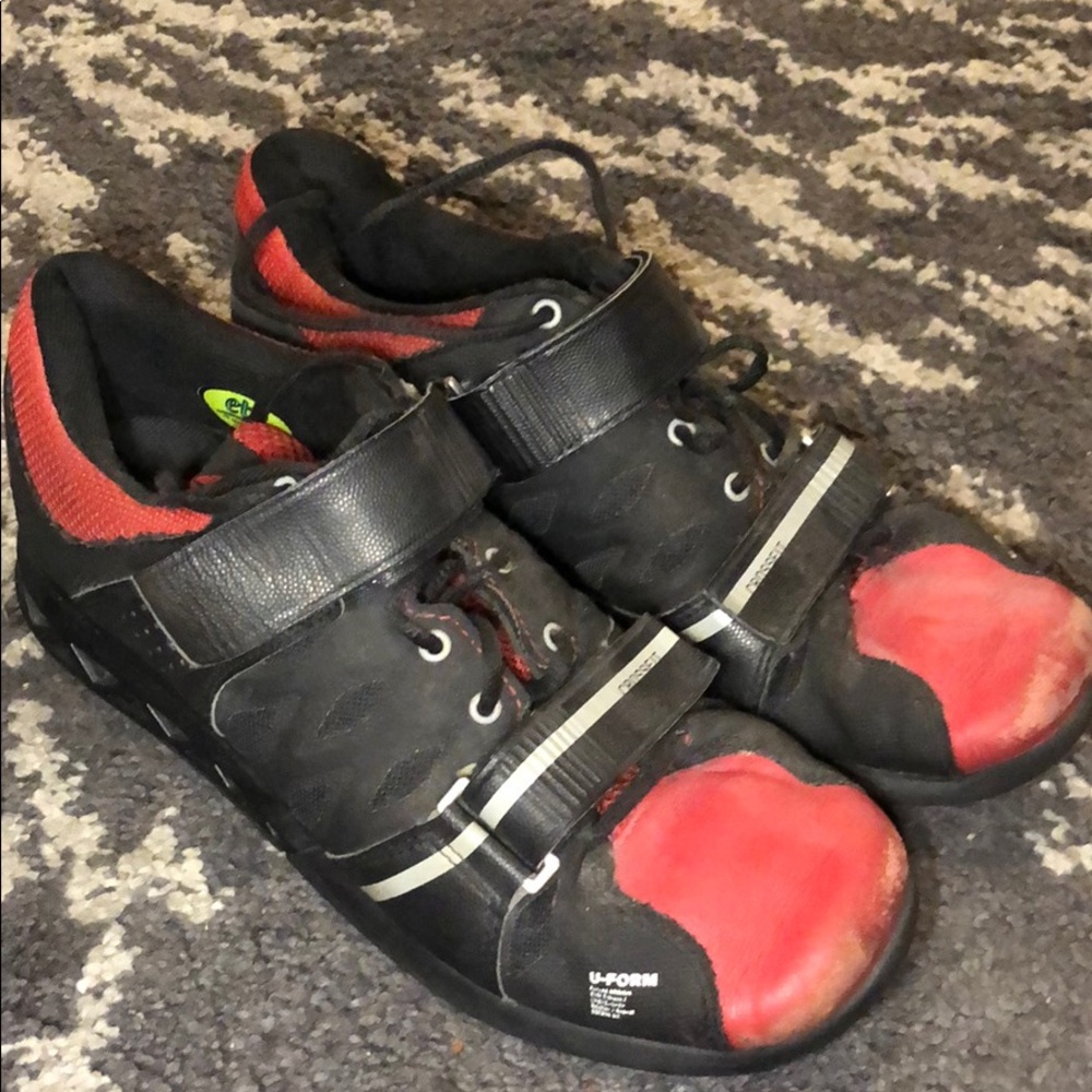 Reebok U-form Black/Red CrossFit Lifter 2.0 Shoe